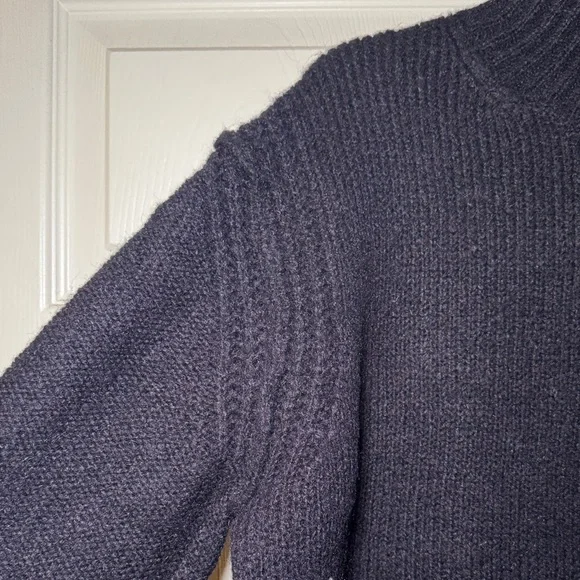 Topshop Dark Navy Women's Turtleneck Sweater - Picture 7 of 10